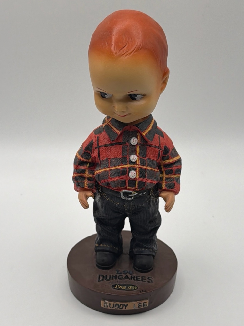 Lee Figurine on Brown Base with Black Shoes